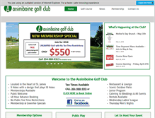 Tablet Screenshot of golfassiniboine.com